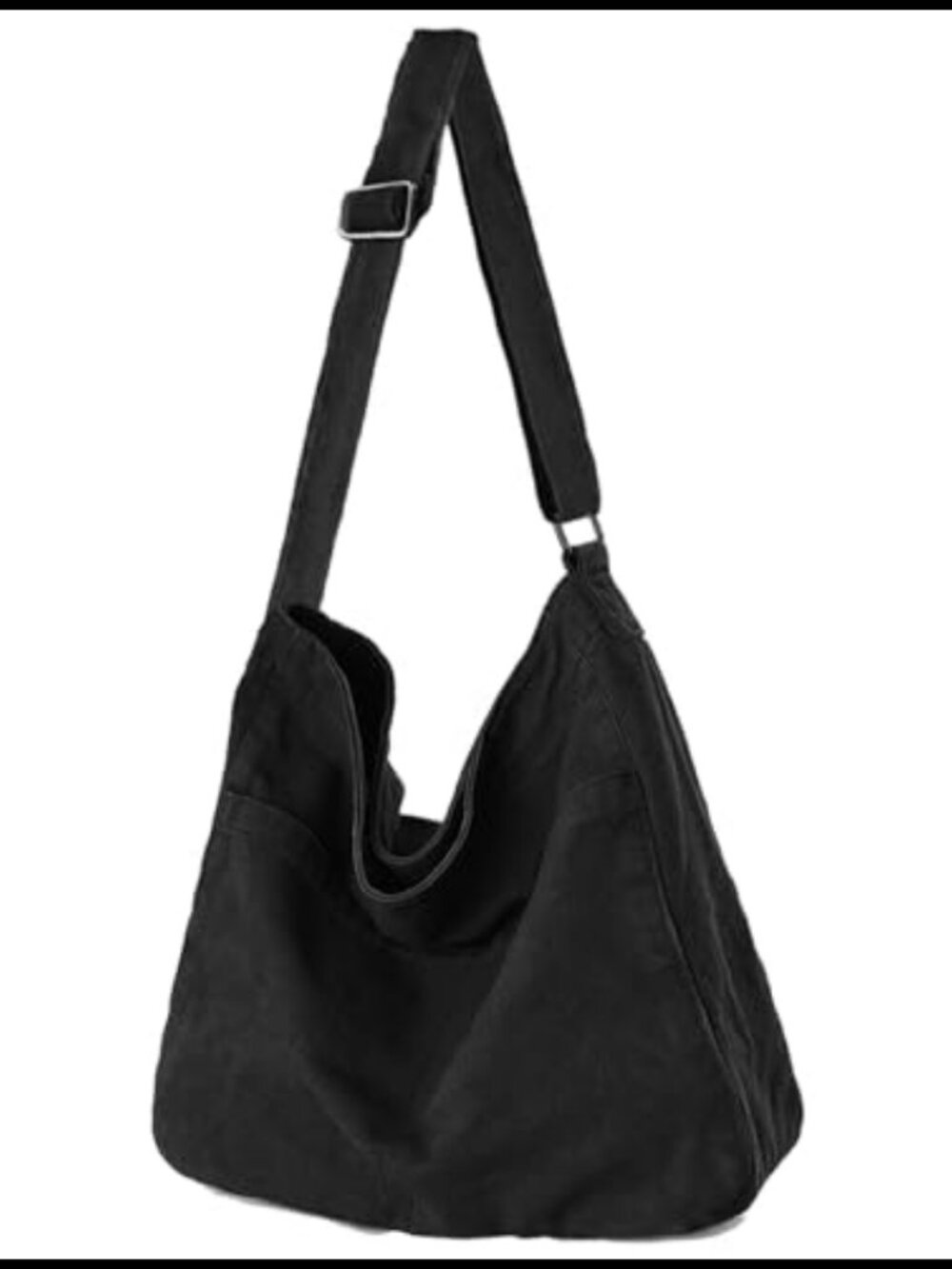 Washed Canvas Crossbody Shoulder Hobo Bag Large Tote Travel Messenger